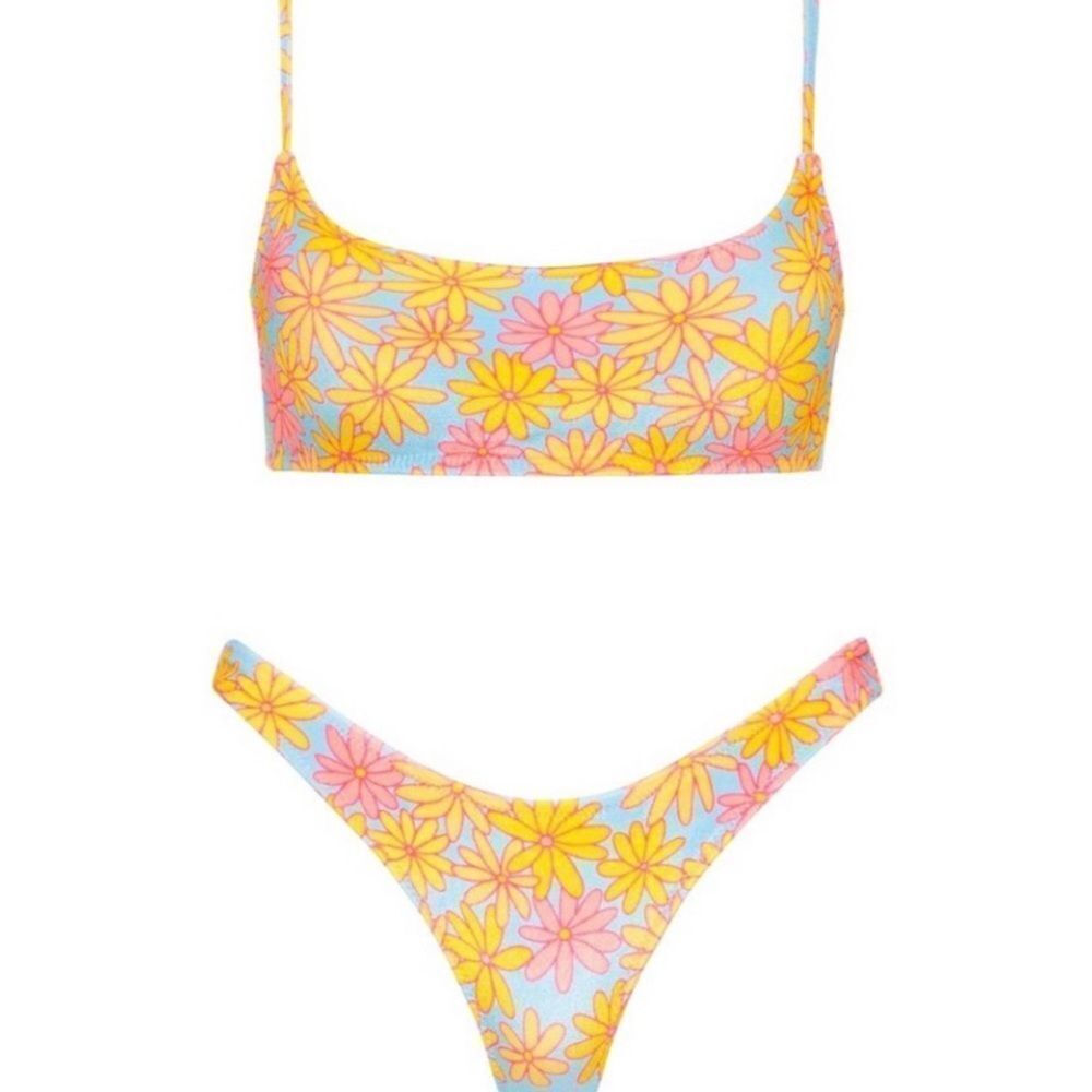 triangl swimwear Yellow Multi Daisy-Print Bikini - Picture 7 of 8